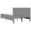 vidaXL Struttura letto con materasso Grigio chiaro 120 x 190 cm