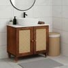 vidaXL Armadio sottolavello Marrone 62 x 33 x 58 cm Legno multistrato