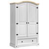 vidaXL Guardaroba CORONA Bianco 101 x 52 x 170 cm Pino massello