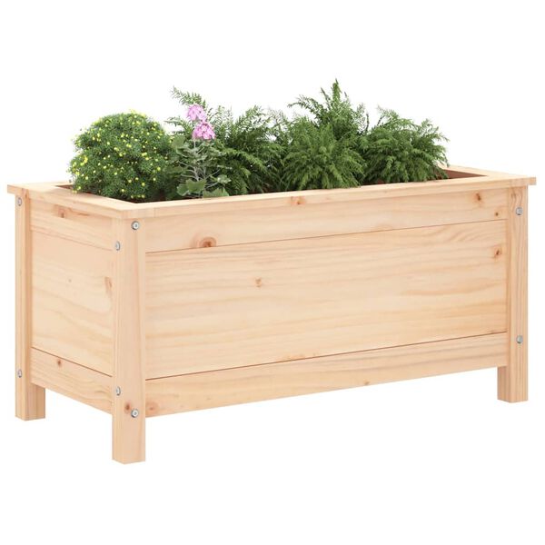 vidaXL Fioriera da Giardino 82,5x40x39 cm in Legno Massello di Pino