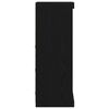 vidaXL Credenza Rovere nero 41 x 37 x 100 cm Legno multistrato