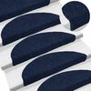 vidaXL Tappetini per scale autoadesivi 10 pz 56x17x3 cm blu navy semicircolari