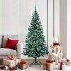 vidaXL Albero di Natale artificiale con luci integrate Verde 180 cm