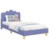vidaXL Struttura letto bambini con testata Blu jeans 80 x 200 cm