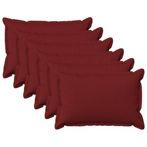 vidaXL Federa 6 pcs HOUTEN Rosso Vino 40 x 60 cm Lino