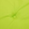vidaXL Cuscino per Sdraio Verde Brillante (75+105)x50x4 cm