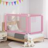 vidaXL Sponda Letto di Sicurezza per Bambini Rosa 140x25cm in Tessuto