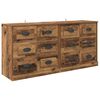 vidaXL Sideboards con cassetto 2 pcs Legno vecchio 70 x 35,5 x 67,5 cm