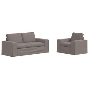 vidaXL Set di divani 2 pcs Talpa 182 x 80 x 82 cm Tessuto