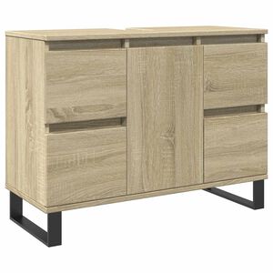 vidaXL Mobile da Bagno Rovere Sonoma 80x33x60 cm in Legno Multistrato
