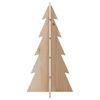 vidaXL Albero di Natale Decorativo in Legno 59,5cm Legno Massello Pino