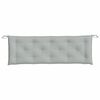 vidaXL Cuscino Panca Giardino Grigio Chiaro Mélange 150x50x7cm Tessuto