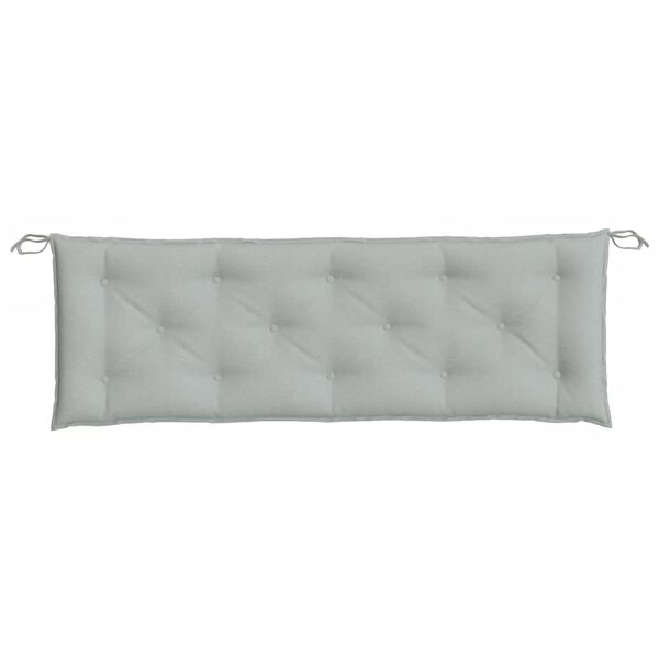 vidaXL Cuscino Panca Giardino Grigio Chiaro Mélange 150x50x7cm Tessuto