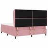 vidaXL Letto a molle con materasso Rosa 200 x 180 cm Poliestere