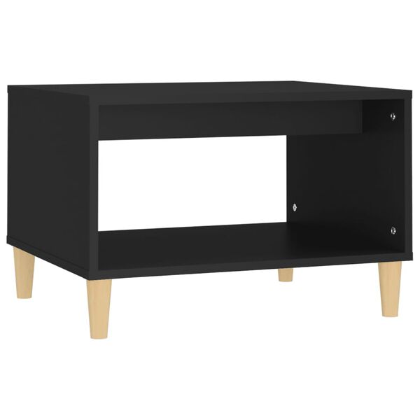 vidaXL Tavolino da Salotto Nero 60x50x40 cm in Legno Multistrato