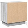 vidaXL Armadio da Notte con cassetto 2 pcs Grigio 50 x 34,5 x 50 cm.