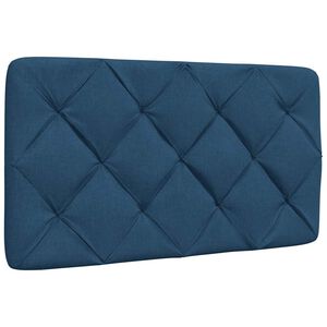 vidaXL Cuscino Testiera Blu 80 cm in Tessuto
