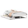 vidaXL Letto senza Materasso Bianco 135x190 cm Legno Massello di Pino