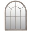 vidaXL Specchio da Giardino Sabbia 60x45 cm in Ferro per Uso Esterno