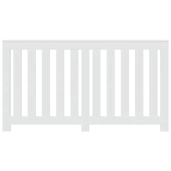 vidaXL Copertura Termosifone Bianca 149x20x82 cm Legno Multistrato