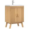 vidaXL Base Cabinet con lo scaffale Olden Marrone 60 x 40 x 80 cm