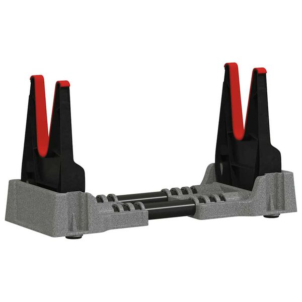 vidaXL Supporto per tiro Grigio 46 x 14 x 19.5 cm Plastica