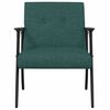 vidaXL poltrona Verde Scuro 59 x 75 x 78 cm Tessuto