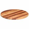 vidaXL Piano Tavolo in Legno Massello di Acacia Rotondo 25-27 mm 80 cm