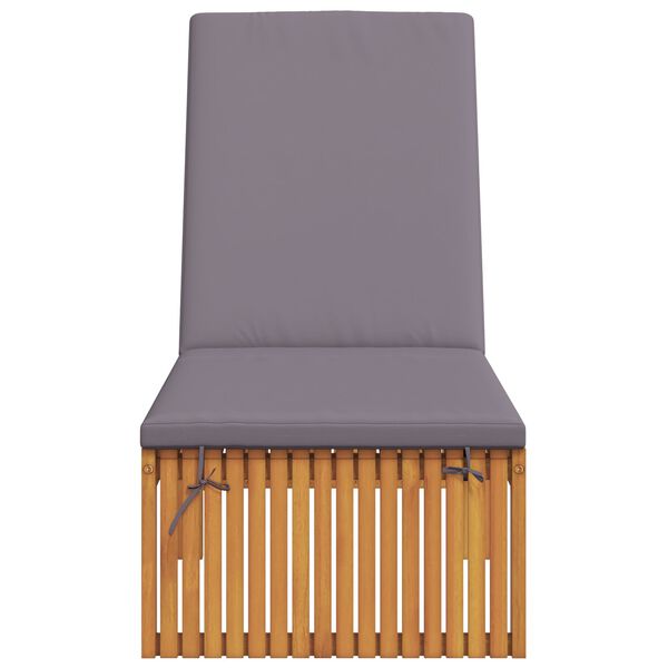 vidaXL Lettino da sole con cuscino 1-persona Marrone 200 x 55 x 94cm