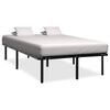 vidaXL Giroletto Nero in Metallo 180x200 cm