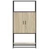 vidaXL Credenza Rovere Sonoma 68x35x139 cm Legno Multistrato Metallo