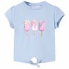 vidaXL Maglietta da Bambina Blu 128