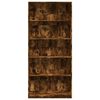 vidaXL Libreria Rovere Fumo 80x24x176 cm in Legno Multistrato