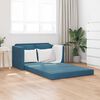 vidaXL Divano Letto da Terra 2 in 1 Blu 122x204x55 cm Velluto