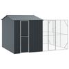 vidaXL Gabbia per uccelli Antracite 425 x 304 x 247 cm Acciaio zincato
