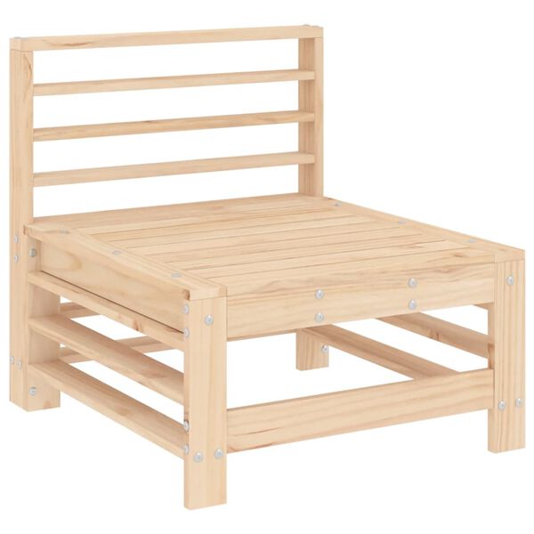 vidaXL Set Salotto da Giardino 7 pz in Legno Massello di Pino