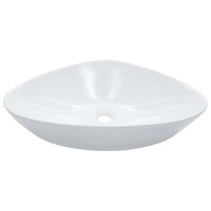 vidaXL Lavandino 58,5x39x14 cm in Ceramica Bianco
