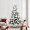 vidaXL Albero di Natale Artificiale con Rami Pieghevoli Bianco 210 cm