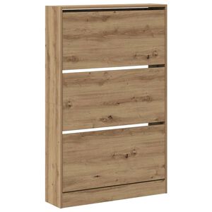 vidaXL Mobile per scarpe 80 x 21 x 125,5 cm Legno ingegnerizzato