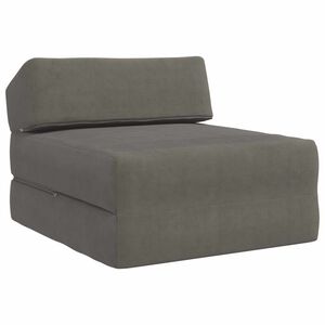 vidaXL Divano Letto Pieghevole Grigio Chiaro 60 x 70 x 41 cm Tessuto