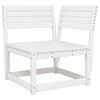 vidaXL Set Divani da Giardino 3 pz Bianco in Legno Massello di Pino
