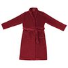 vidaXL Accappatoio senza Cappuccio Rosso Bordeaux xl Flanella