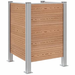 vidaXL Recinzione Contenitore per Rifiuti Marrone 85 x 85 x 115 cm