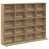 vidaXL Mobile per CD 2 pz Rovere Artigianale 65 x 23,5 x 97,5 cm
