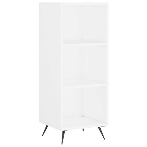 vidaXL Credenza 34,5x32,5x180 cm in Legno Multistrato Bianco Lucido