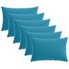 vidaXL Federa 6 pcs HEERLEN Azzurro 50 x 70 cm Poliestere