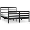 vidaXL Giroletto Nero Massello Pino 150x200cm King Size