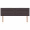 vidaXL Testiera Marrone Scuro 144 cm Tessuto