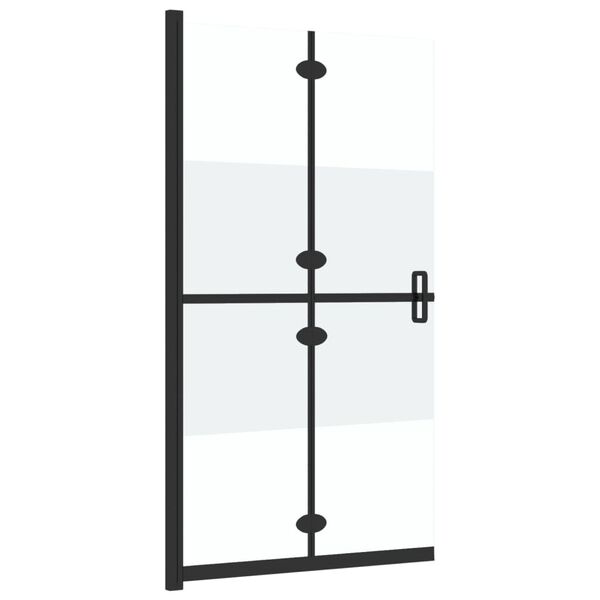 vidaXL Parete per Doccia Walk-in Pieghevole in Vetro ESG 80x190 cm