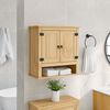 vidaXL Mobile Bagno a Parete Corona 70x33x71,5cm Legno Massello Pino
